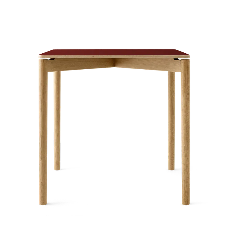 Cross Table 75 by TAKT in Oak Matt lacquer, 0751 Deep red nano laminate – product photo 2 of 2
