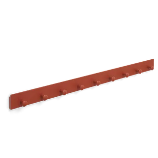 Curve Coat Rack by TAKT in 90 cm, Oak Japan red lacquer, None – product photo 2 of 2