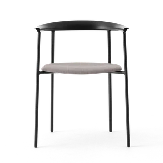 Arc Chair by TAKT in Black tube, Beech Black lacquer, Remix 136 Fieldstone grey – product photo 3 of 3