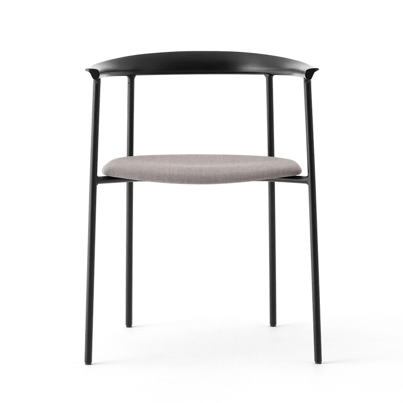 Arc Chair by TAKT in Black tube, Beech Black lacquer, Remix 136 Fieldstone grey – product photo 3 of 3