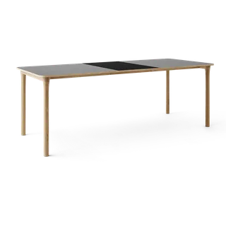 Arc Dining Table by TAKT in Natural oak and Natural oak, 0752 Light grey nano laminate, Ext-50 0720 Black nano laminate – product photo 2 of 2