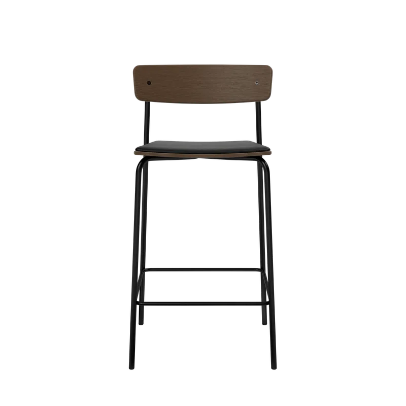 Cross Bar Chair Tube van TAKT in 65 cm, Smoked oak, LEAP® black – productfoto 2 van 2