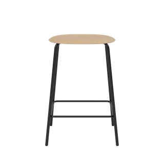 Studio Bar Stool by TAKT in 65 cm, Black oak veneer – product photo 1 of 2