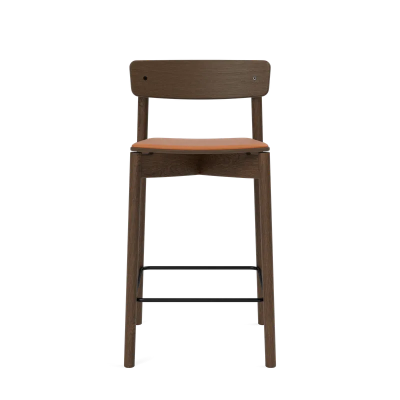 Cross Bar Chair von TAKT in 65 cm, Smoked oak, LEAP® cognac – Produktfoto 2 von 2