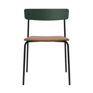 Cross Chair Tube von TAKT in Black tube, Oak Chrome green, LEAP® cognac – Produktfoto 2 von 2