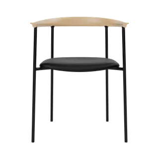 Arc Chair de TAKT en Black tube, Oak Matt lacquer, LEAP® black – photo du produit 3 sur 3