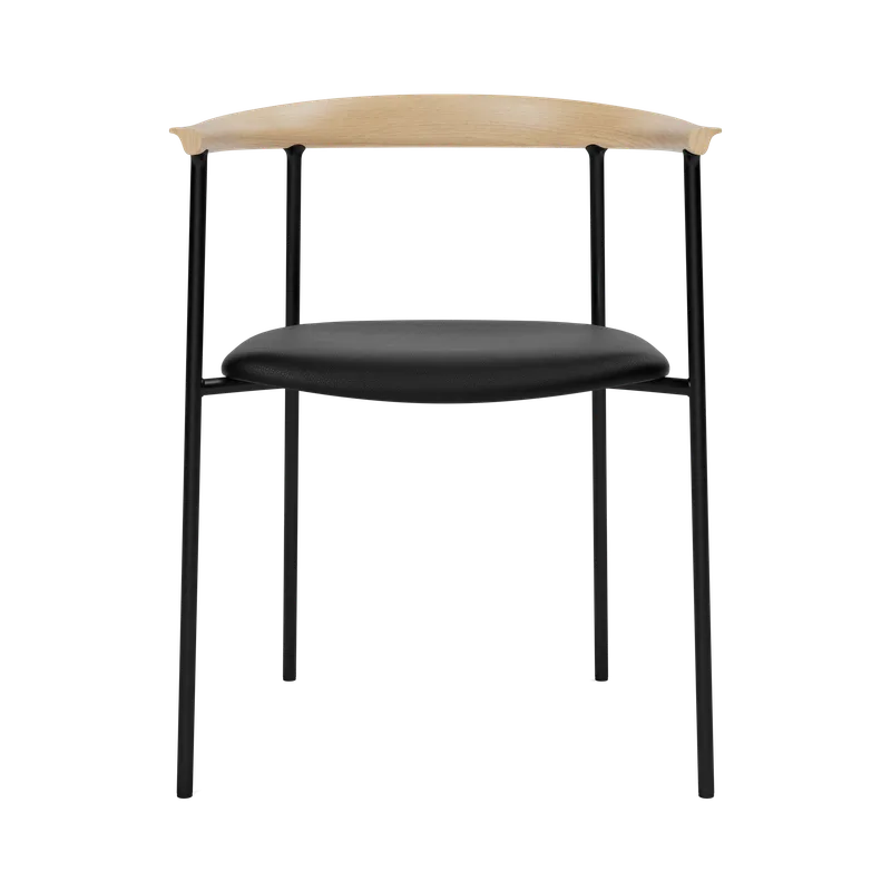 Arc Chair de TAKT en Black tube, Oak Matt lacquer, LEAP® black – photo du produit 3 sur 3