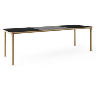 Arc Dining Table by TAKT in Natural oak and Natural oak, 0720 Black nano laminate, Ext-92 0752 Light grey nano laminate – product photo 2 of 2