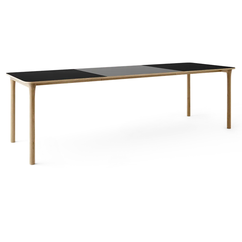Arc Dining Table by TAKT in Natural oak and Natural oak, 0720 Black nano laminate, Ext-92 0752 Light grey nano laminate – product photo 2 of 2