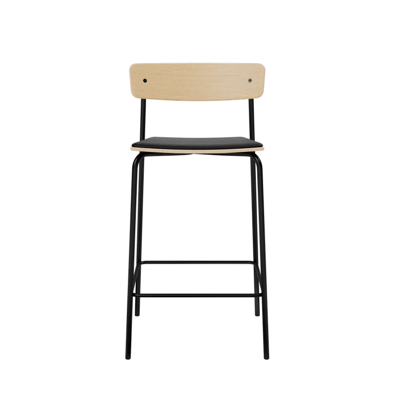 Cross Bar Chair Tube by TAKT in 65 cm, Oak Matt lacquer, LEAP® black – product photo 2 of 2