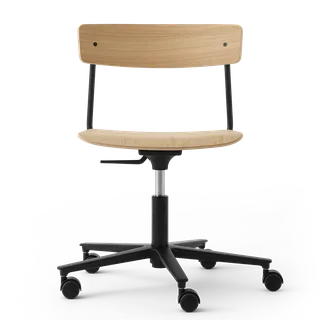 Cross Task Chair de TAKT en Black tube, Oak Matt lacquer, Aucun, Aucun – photo du produit 2 sur 2