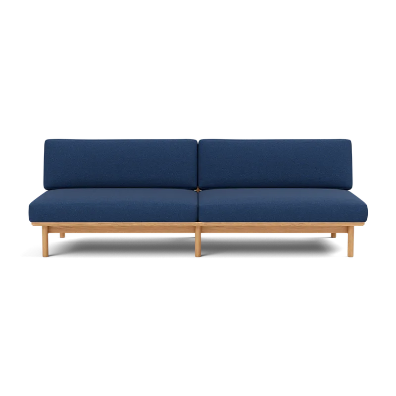 Spoke Sofa von TAKT in Oak Golden oil, Autumn 0771 Cobalt blue, Ohne – Produktfoto 2 von 2