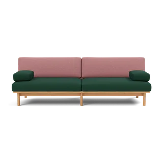 Spoke Sofa von TAKT in Oak Golden oil, Autumn 0971 Dark green, 0651 Rose, X2 – Produktfoto 2 von 2