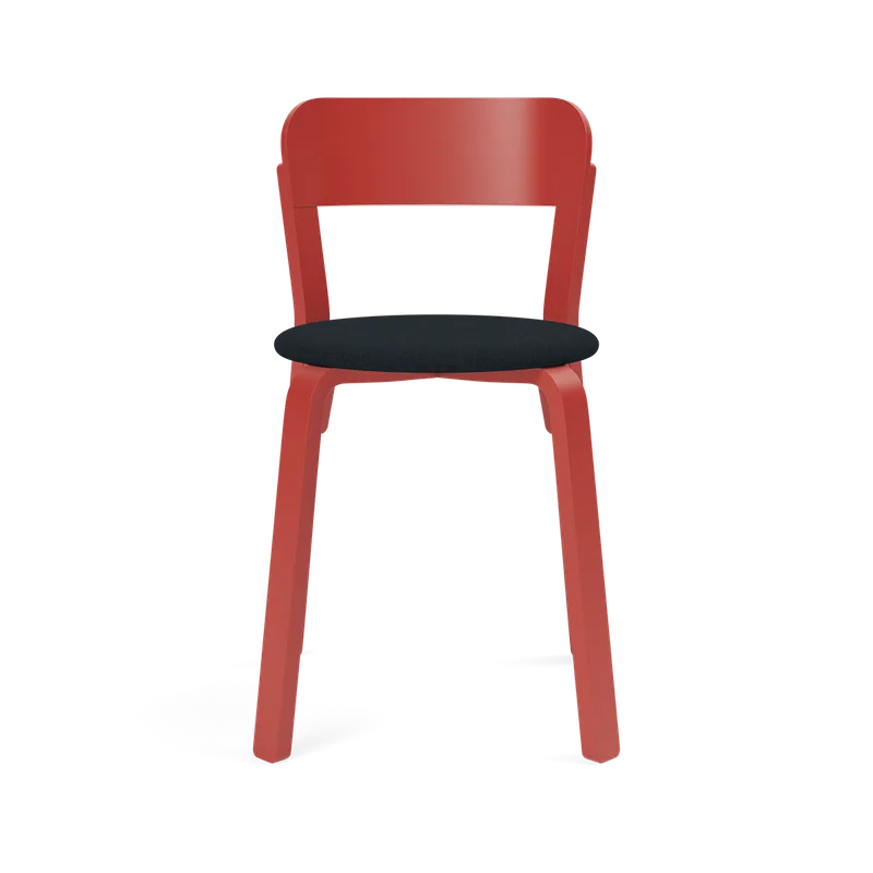 Turn Chair van TAKT in Beech Japan red lacquer, Remix 196 Black blue – productfoto 2 van 2