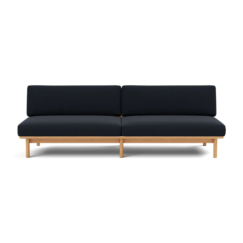 Spoke Sofa von TAKT in Oak Golden oil, Autumn 0791 Dark blue, Ohne – Produktfoto 2 von 2