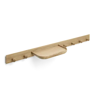 Curve Coat Rack by TAKT in 90 cm, Oak Matt lacquer, Oak Matt lacquer – product photo 2 of 2