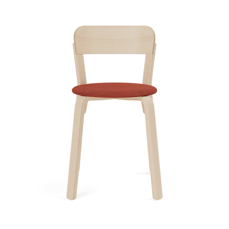 Turn Chair by TAKT in Beech Matt lacquer, Remix 653 Japan red – product photo 2 of 2