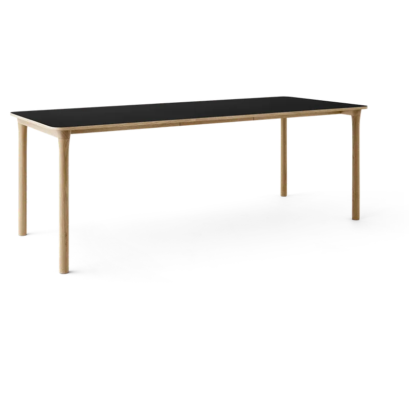 Arc Dining Table by TAKT in Natural oak and Natural oak, 0720 Black nano laminate, Ext-50 0720 Black nano laminate – product photo 2 of 2