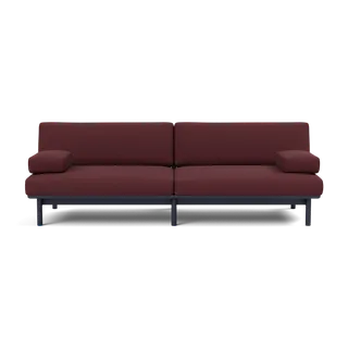 Spoke Sofa von TAKT in Oak Black blue lacquer, Autumn 0681 Dark red, X2 – Produktfoto 2 von 2