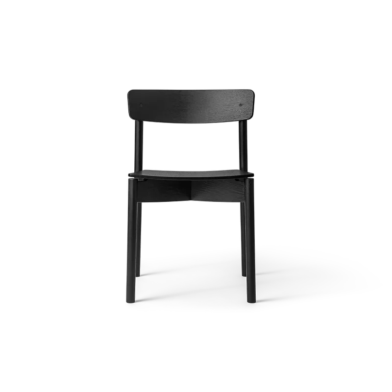 Cross Chair van TAKT in Oak Black lacquer, Hallingdal 130 Grey – productfoto 2 van 2
