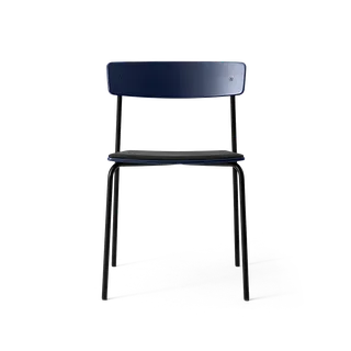 Cross Chair Tube by TAKT in Black tube, Oak Iron blue, Spoor Zea Black Leather – product photo 2 of 2