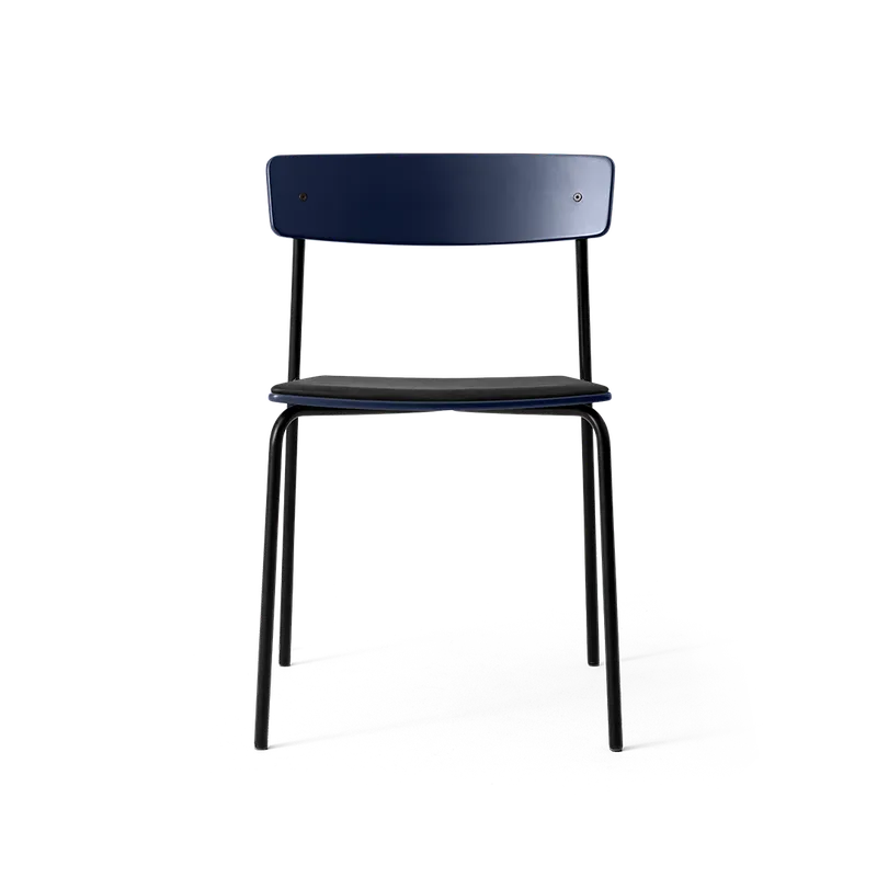 Cross Chair Tube by TAKT in Black tube, Oak Iron blue, Spoor Zea Black Leather – product photo 2 of 2