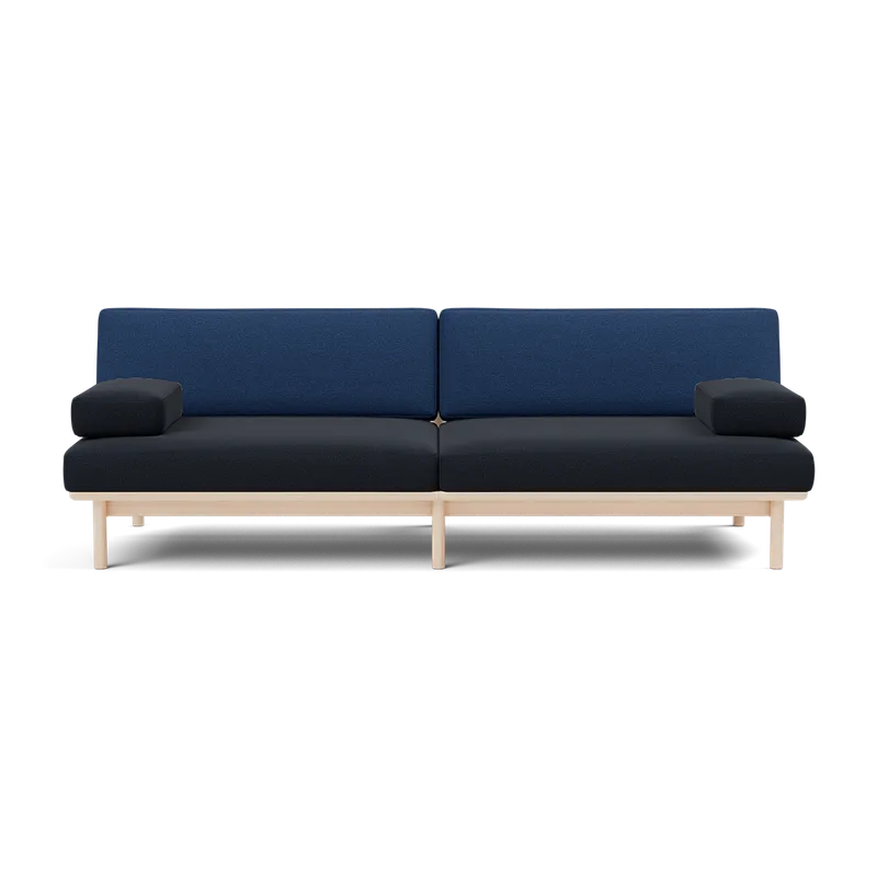 Spoke Sofa by TAKT in Beech White oil, Autumn 0791 Dark blue, 0771 Cobalt blue, X2 – product photo 2 of 2