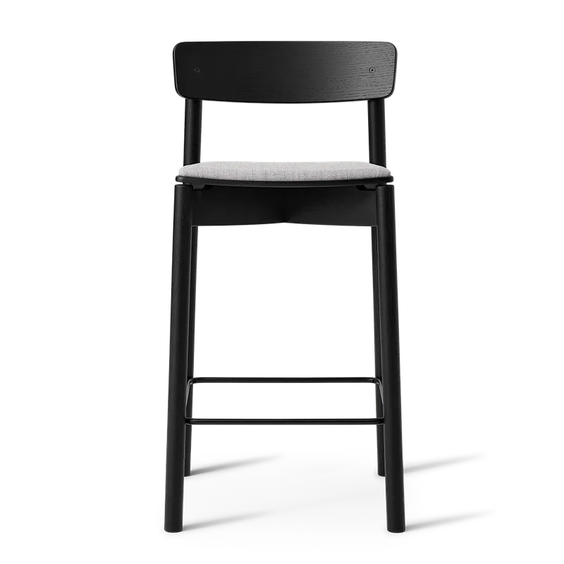 Cross Bar Chair by TAKT in 65 cm, Oak black, Remix 123 Sand grey – product photo 2 of 2