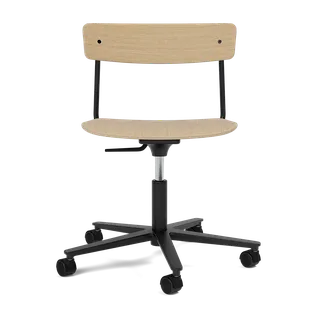 Cross Task Chair de TAKT en Black tube, Oak Black lacquer, Aucun, Aucun – photo du produit 1 sur 2