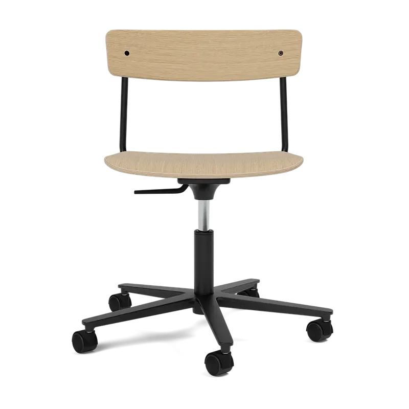 Cross Task Chair de TAKT en Black tube, Oak Black lacquer, Aucun, Aucun – photo du produit 1 sur 2
