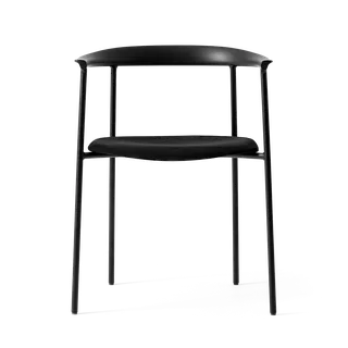 Arc Chair by TAKT in Black tube, Beech Black lacquer, Dunes black leather – product photo 3 of 3