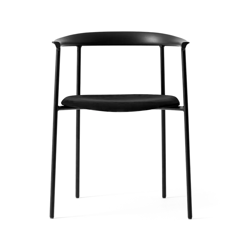 Arc Chair by TAKT in Black tube, Beech Black lacquer, Dunes black leather – product photo 3 of 3