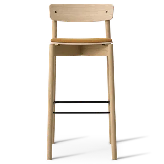 Cross Bar Chair by TAKT in 75 cm, Oak Matt lacquer, Remix 422 Golden ochre – product photo 2 of 2