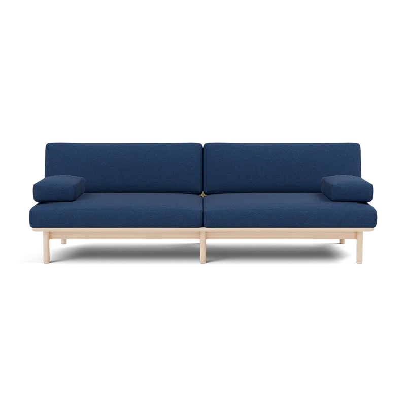 Spoke Sofa by TAKT in Beech White oil, Autumn 0771 Cobalt blue, X2 – product photo 2 of 2