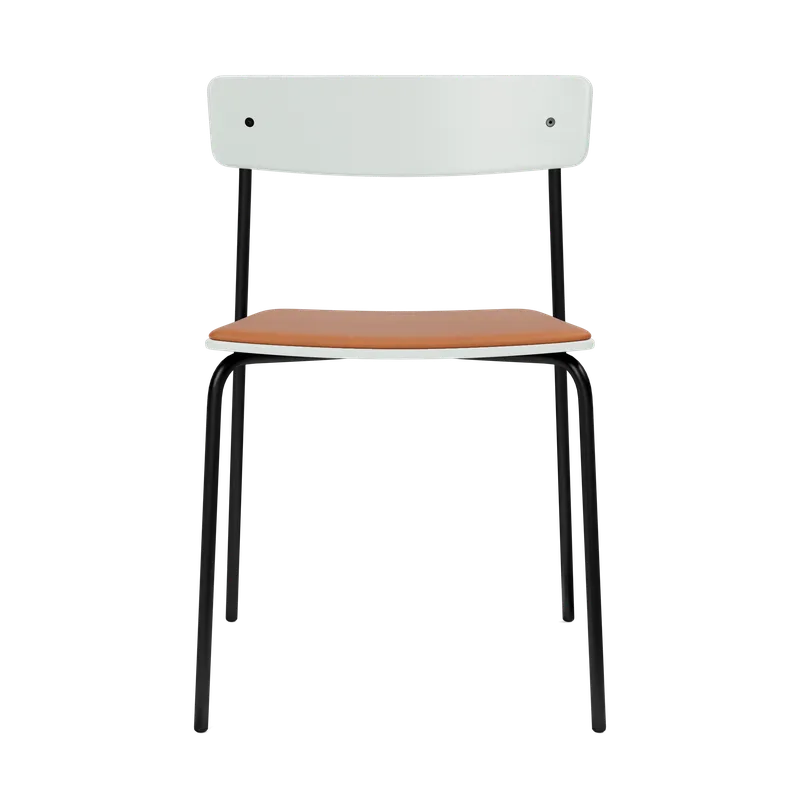 Cross Chair Tube von TAKT in Black tube, Oak Lichen green, LEAP® cognac – Produktfoto 2 von 2