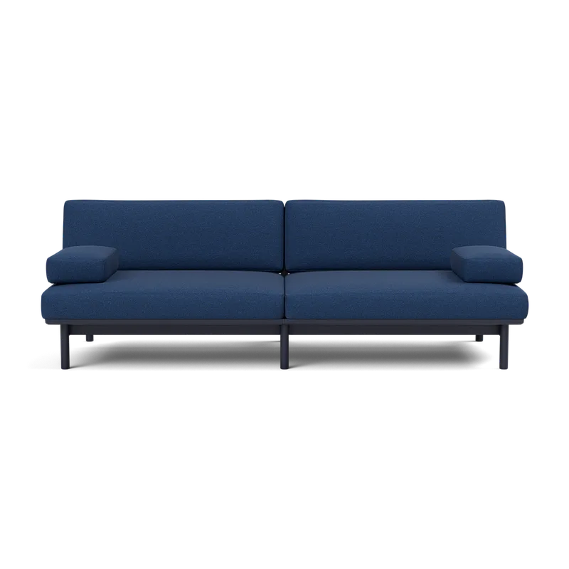 Spoke Sofa by TAKT in Oak Black blue lacquer, Autumn 0771 Cobalt blue, X2 – product photo 2 of 2