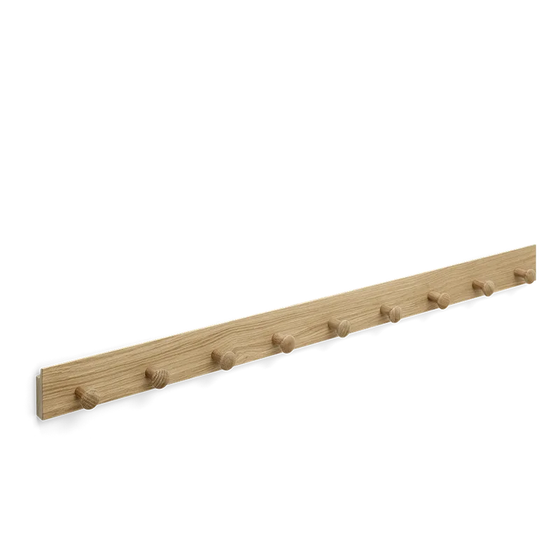 Curve Coat Rack by TAKT in 90 cm, Oak Matt lacquer, None – product photo 2 of 2