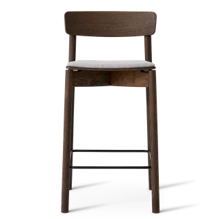 Cross Bar Chair von TAKT in 65 cm, Smoked oak, Remix 123 Sand grey – Produktfoto 2 von 2