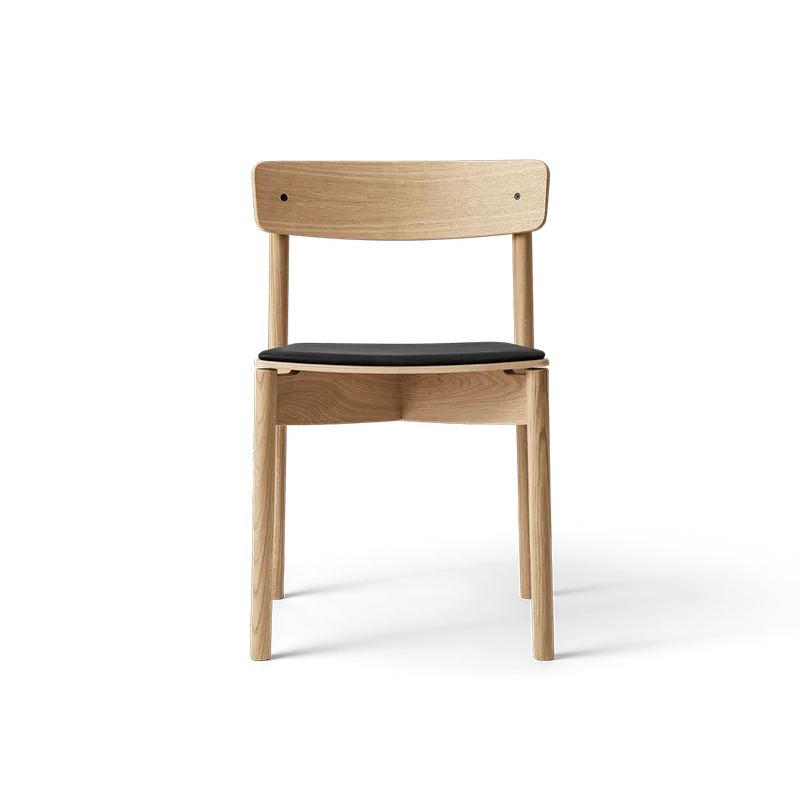 Cross Chair by TAKT in Oak Matt lacquer, Spoor Zea Black Leather – product photo 2 of 2