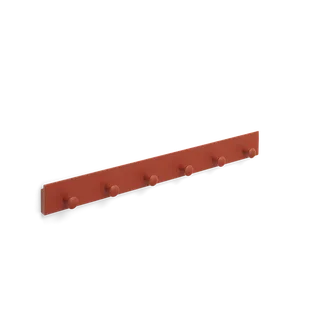 Curve Coat Rack by TAKT in 60 cm, Oak Japan red lacquer, None – product photo 2 of 2