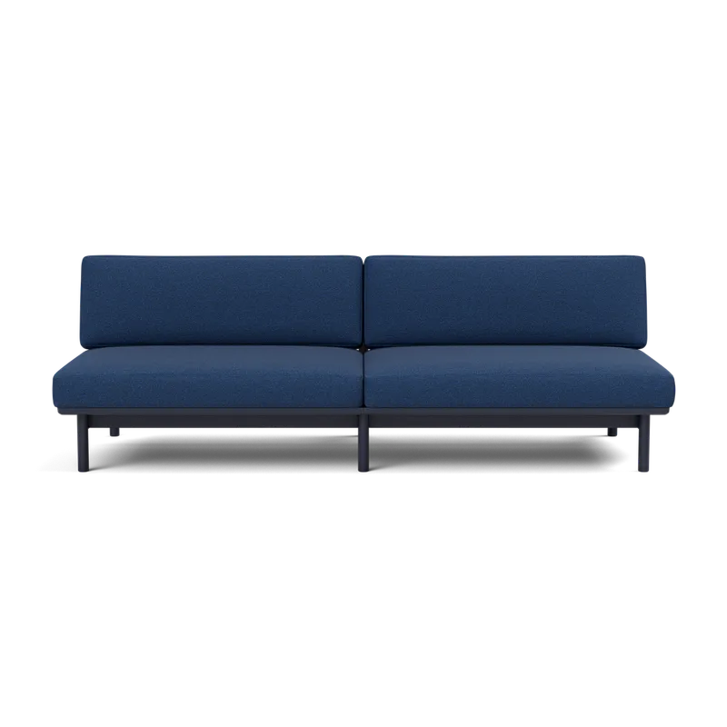 Spoke Sofa von TAKT in Oak Black blue lacquer, Autumn 0771 Cobalt blue, Ohne – Produktfoto 2 von 2