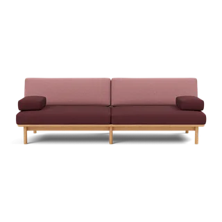 Spoke Sofa von TAKT in Oak Golden oil, Autumn 0681 Dark red, 0651 Rose, X2 – Produktfoto 2 von 2