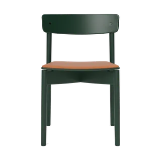 Cross Chair by TAKT in Beech Chrome green, LEAP® cognac – product photo 2 of 2