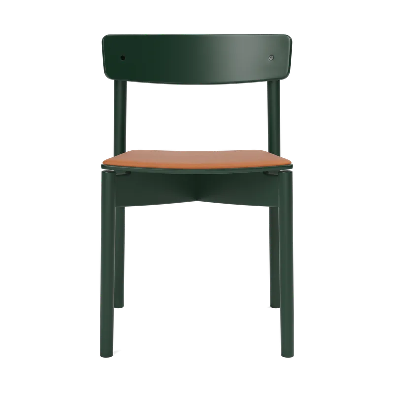 Cross Chair by TAKT in Beech Chrome green, LEAP® cognac – product photo 2 of 2