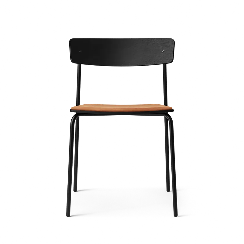 Cross Chair Tube von TAKT in Black tube, Oak Black lacquer, Spoor Zea Cognac Leather – Produktfoto 2 von 2