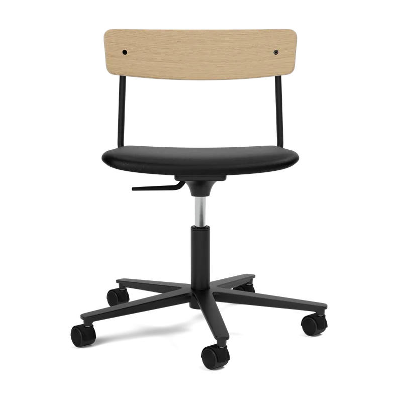 Cross Task Chair by TAKT in Black tube, Oak Matt lacquer, LEAP® black, None – product photo 2 of 2