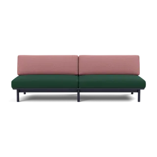 Spoke Sofa van TAKT in Oak Black blue lacquer, Autumn 0971 Dark green, 0651 Rose, Geen – productfoto 2 van 2