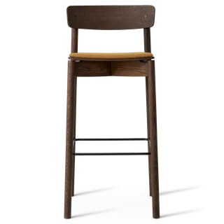 Cross Bar Chair van TAKT in 75 cm, Smoked oak, Remix 422 Golden ochre – productfoto 2 van 2