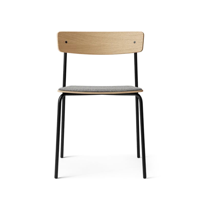 Cross Chair Tube by TAKT in Black tube, Oak Matt lacquer, Hallingdal 130 Grey – product photo 2 of 2
