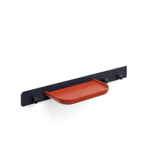 Curve Coat Rack by TAKT in 60 cm, Oak Black blue lacquer, Oak Japan red lacquer – product photo 2 of 2